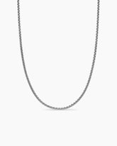 Box Chain Necklace in Platinum, 2.7mm